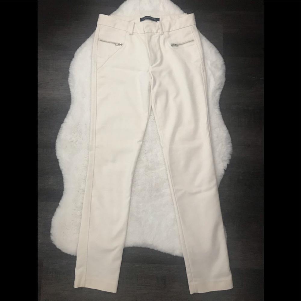 Cream white zara pants xs
